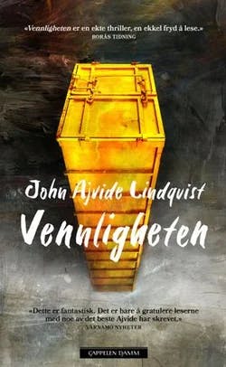 Omslag: "Vennligheten" av John Ajvide Lindqvist